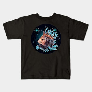 Lionfish in Ornament, Love Fishes Kids T-Shirt